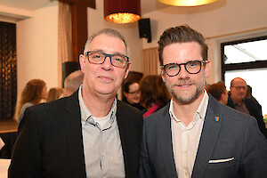 Dieter Schax und OB Felix Heinrichs